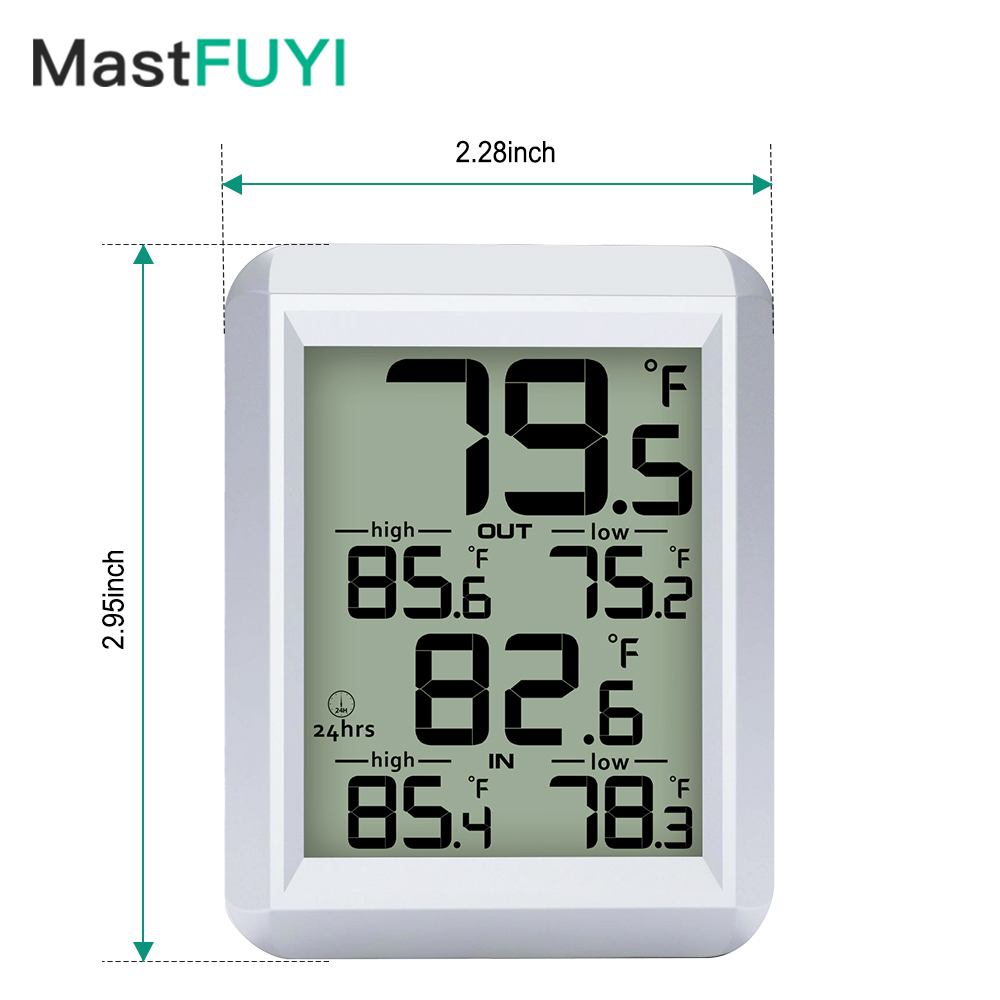 Weather Station Indoor - Termometr cyfrowy MASTFUYI do użytku wewnątrz