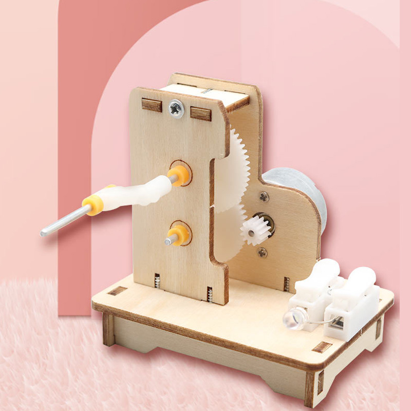 Science Diy Model - DIY Mini generator ręczny DIY zestaw