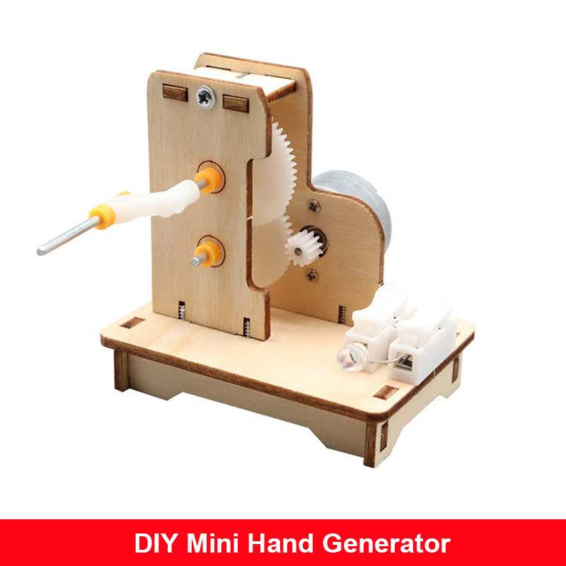 DIY Mini generator ręczny DIY  – Science Diy Model recenzja i cena