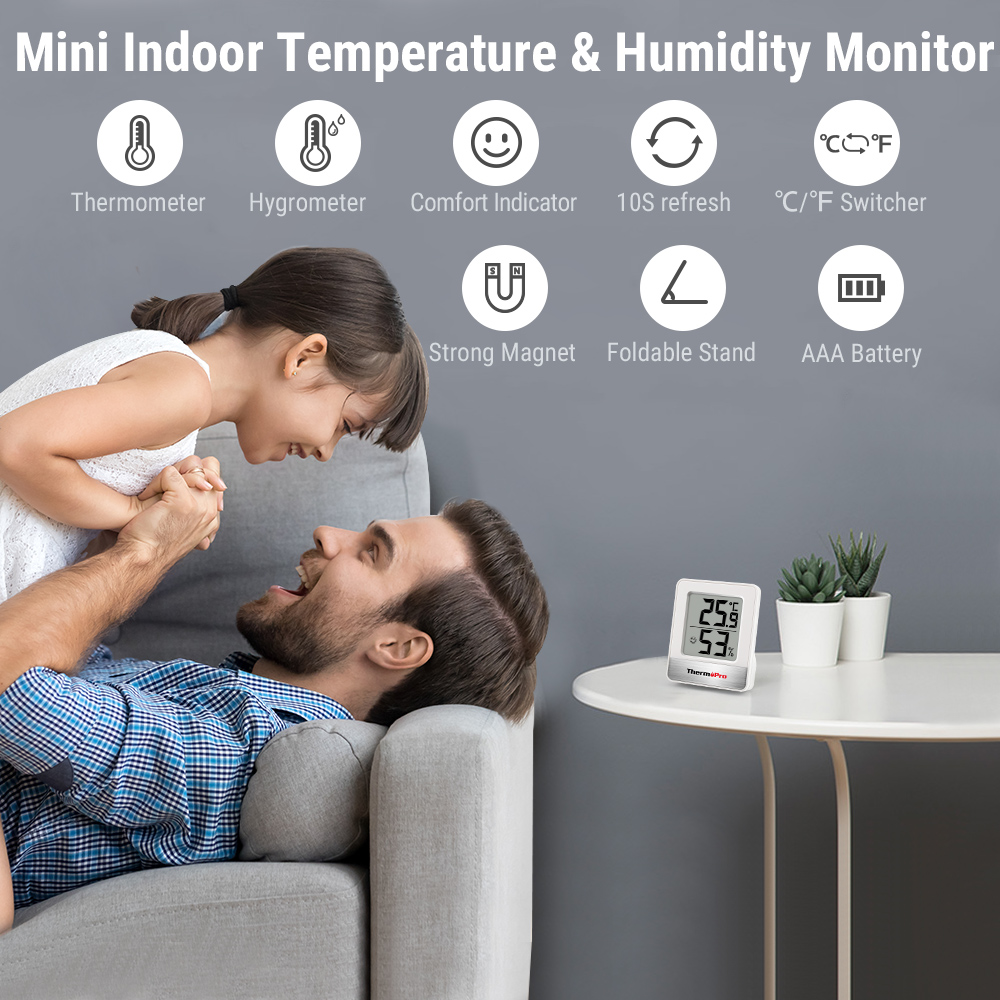 ThermoPro TP49 Mini stacja pog – Weather Station Indoor recenzja i cena