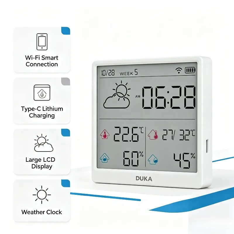 DUKA TH3 Wifi Inteligentny Czu – Weather Station Indoor recenzja i cena