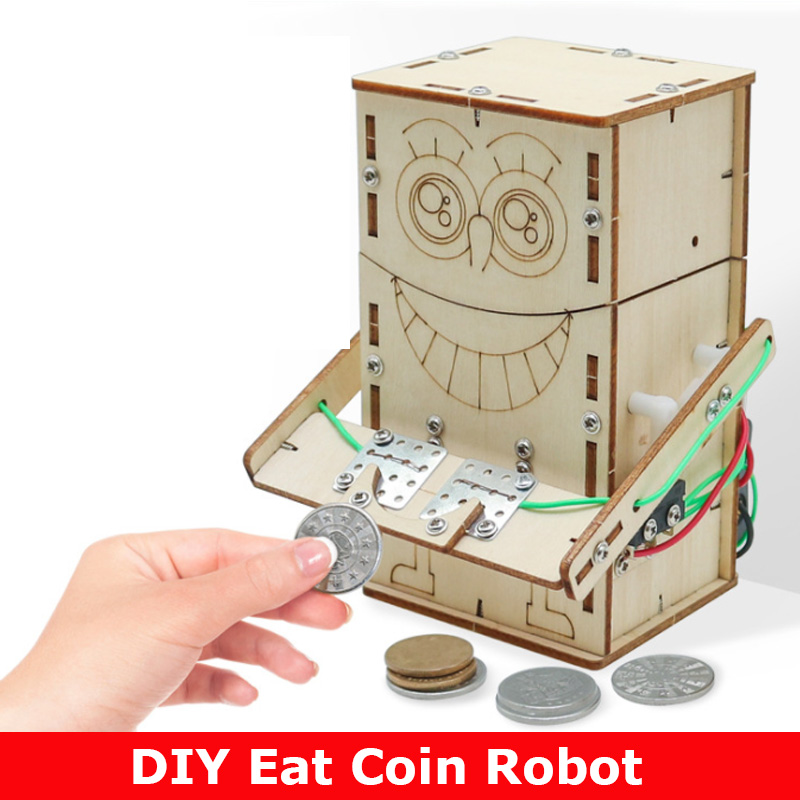 Drewniany elektryczny robot do – Science Diy Model recenzja i cena