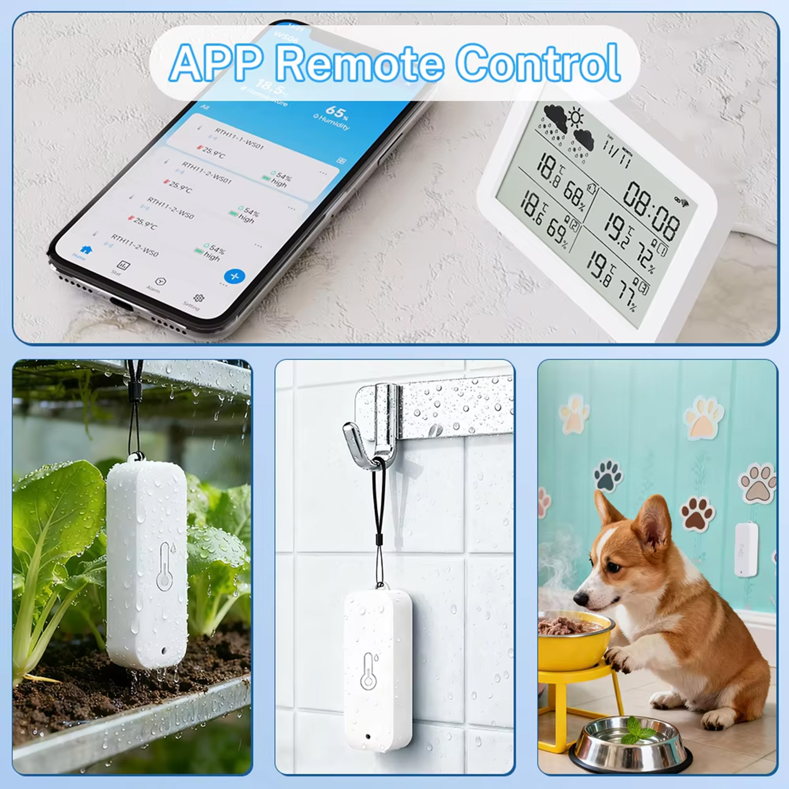 Stacja pogodowa Tuya WiFi+RF43 – Weather Station Indoor recenzja i cena