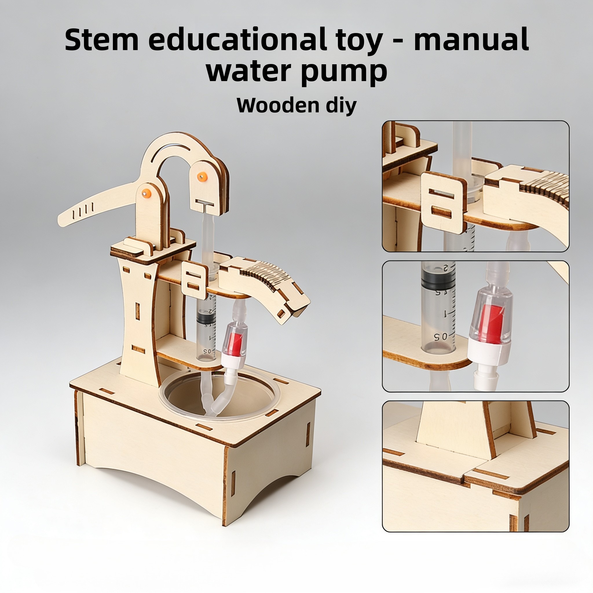 Drewniany model studni z ręczn – Science Diy Model recenzja i cena